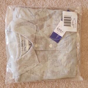 NWT Boys Size M(8) light gray short sleeve polo